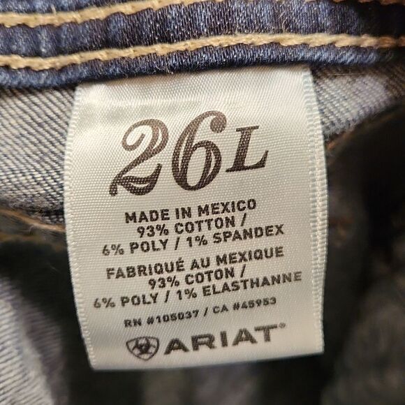 Ariat Women's "Turquoise" Bejeweled Bootcut Jeans in 26 Long (US 2 Long) - Picture 12 of 12